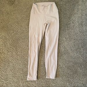Pearl-colored High-Waisted Leggings